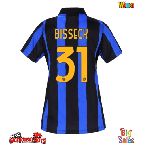 Inter Milan Yann Bisseck #31 Replica Home Stadium Shirt for Women 2026-27 Short Sleeve